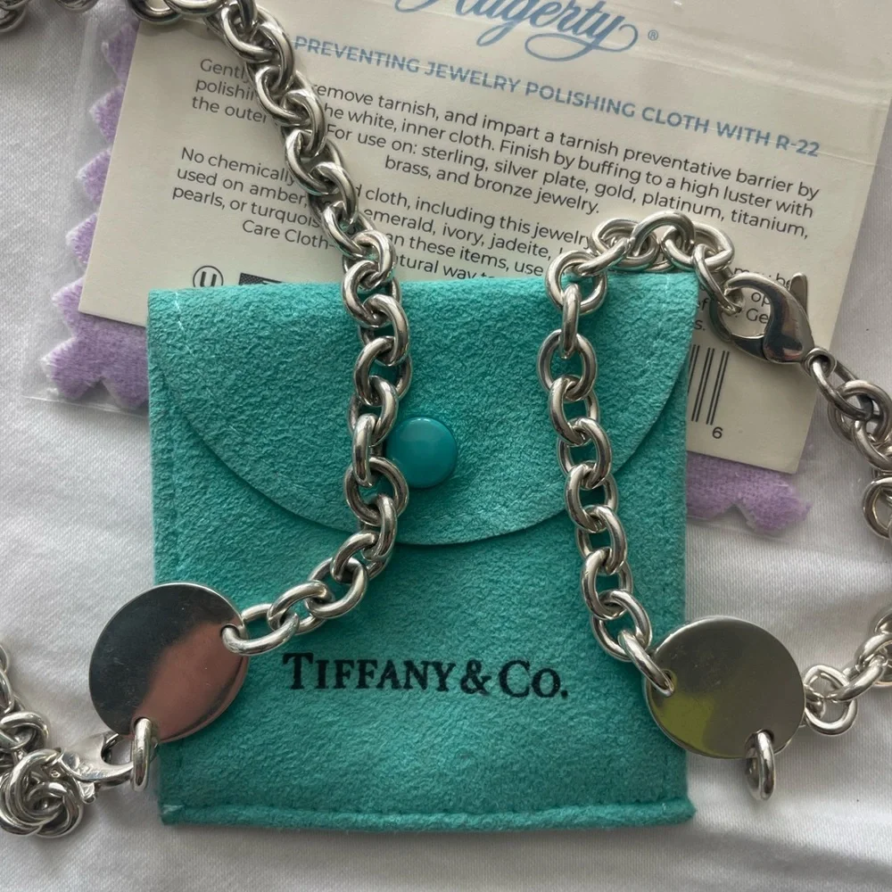💖✨Please Return to Tiffany & Co.Iconic Design. Silver Bracelet and Necklace set💖 - Picture 4 of 15